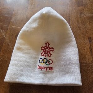Vintage 1988 Calgary Winter Olympics Shell Gas Promo Toque Beanie – New with Sti